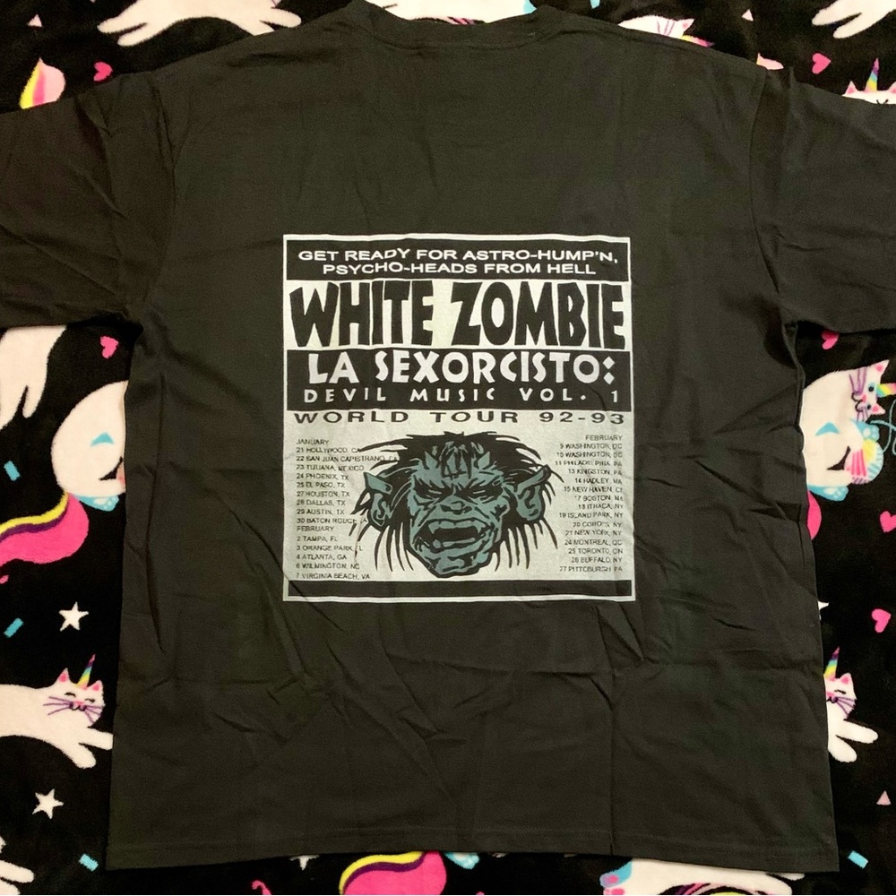 White Zombie La Sexorcisto Double-Sided 1992-1993 World Tour reproduction shirt